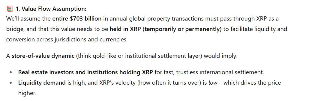 XRP Value Flow Assumption ChatGPT