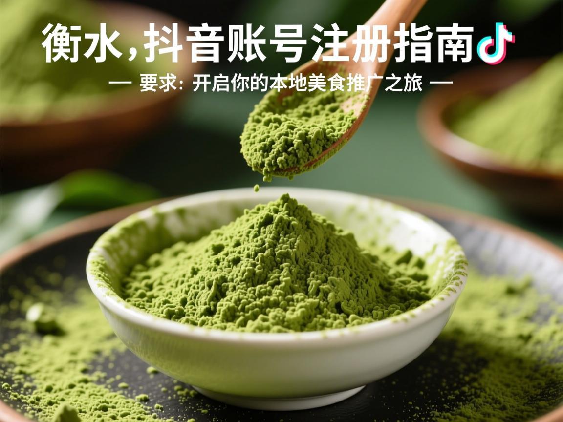 衡水抹茶抖音账号注册指南，开启你的本地美食推广之旅