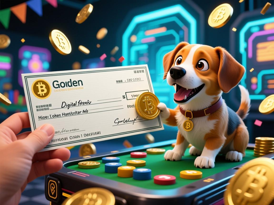 当支票遇上狗狗币游戏,一场荒诞的数字狂欢