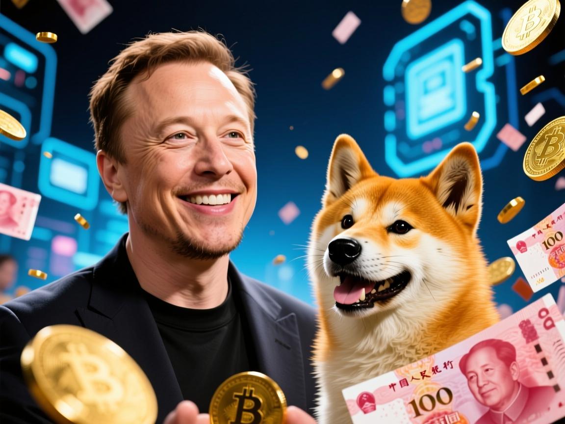 马斯克与狗狗币，一场科技狂人点燃的人民币狂欢